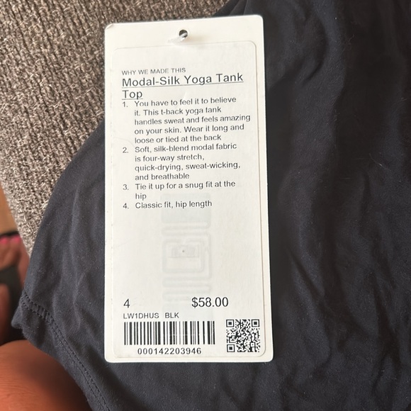 Lululemon modal silk yoga tank top - Picture 4 of 4